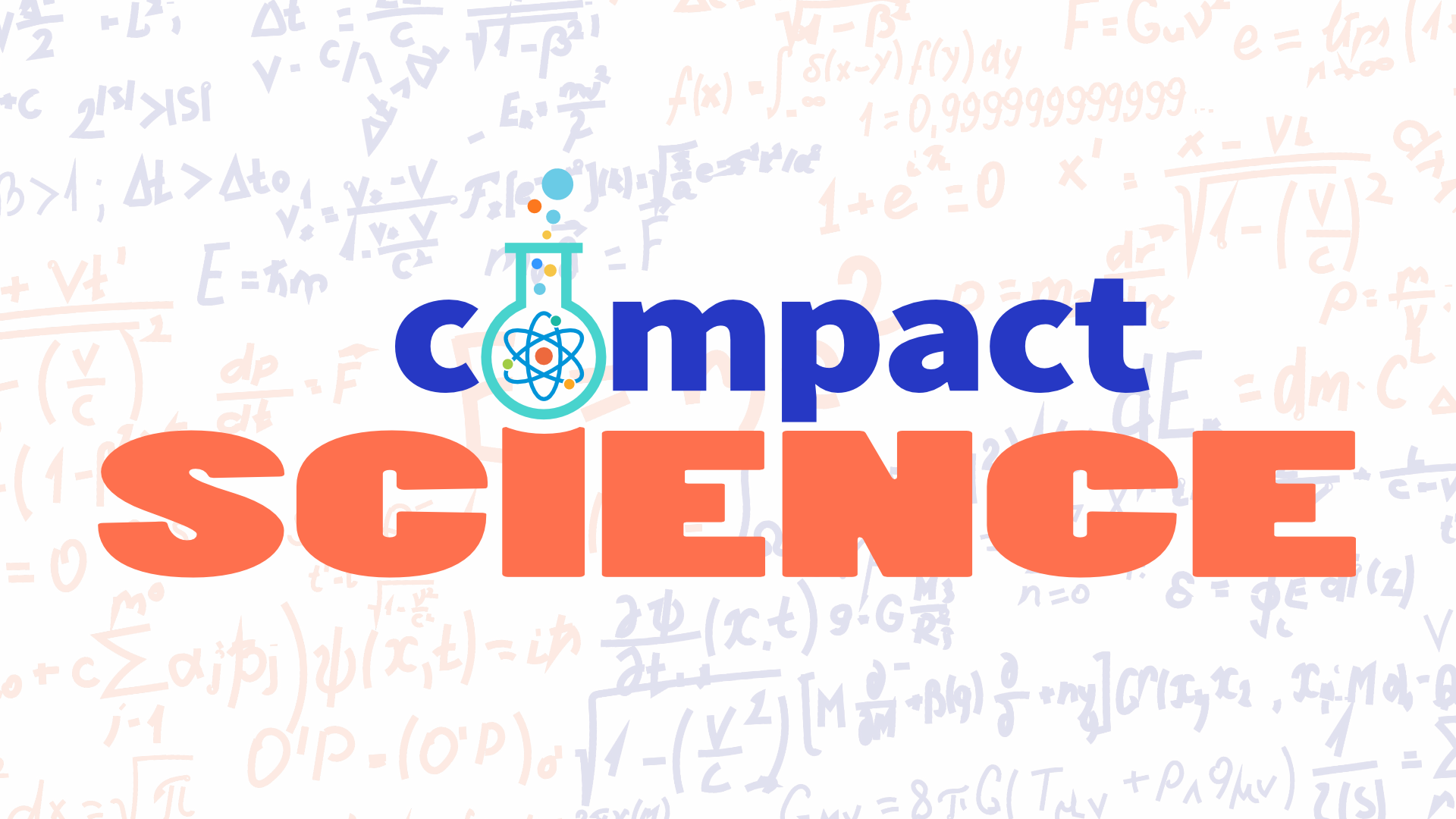 Compact Science logo card branded identity treatment